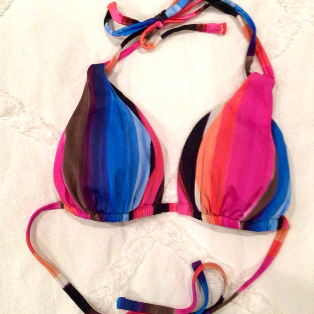 La Blanca - Island Goddess Halter Triangle Bikini Top - size 6